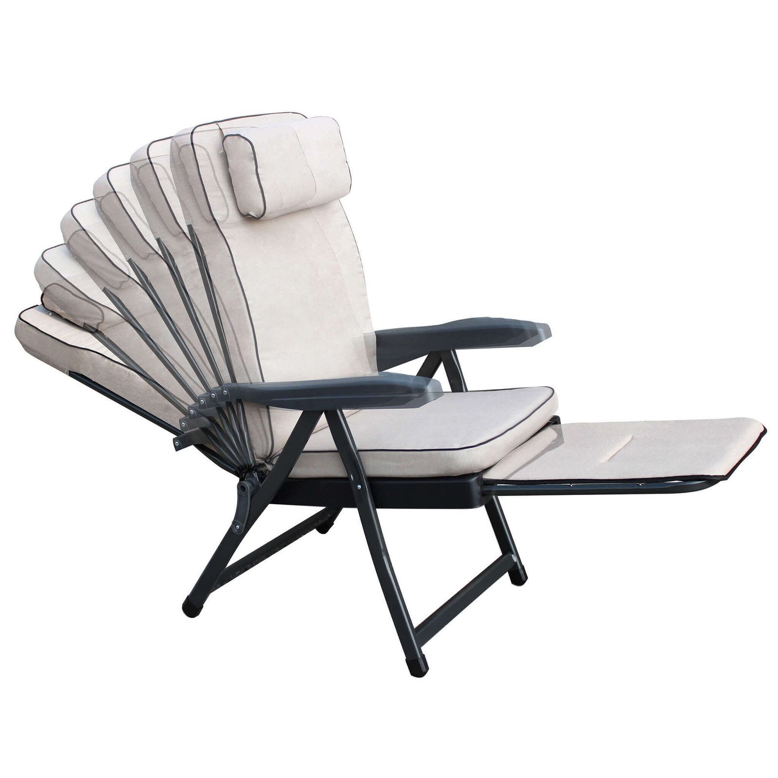 7135-GREY_HF807135-BEIG_5.jpeg Poltrona Sdraio relax reclinabile in Tessuto,Acciaio cm 155x60x60 – MORTY