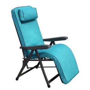 Poltrona Sdraio relax reclinabile in Tessuto,Acciaio cm 155x60x60 – MORTY
