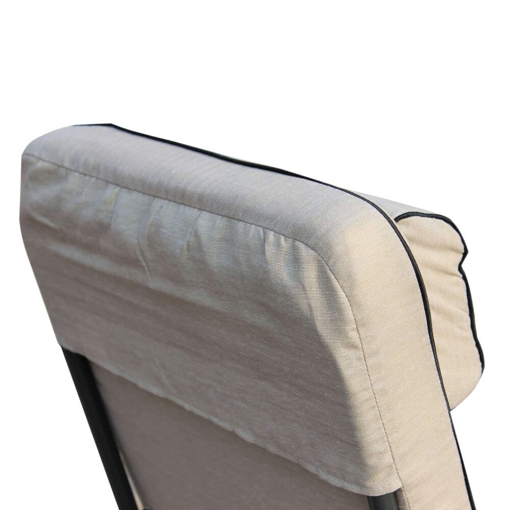 Poltrona Sdraio relax reclinabile in Tessuto,Acciaio cm 155x60x60 &#8211; MORTY