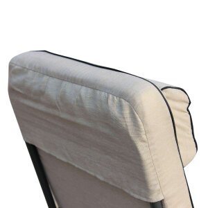 Poltrona Sdraio relax reclinabile in Tessuto,Acciaio cm 155x60x60 &#8211; MORTY