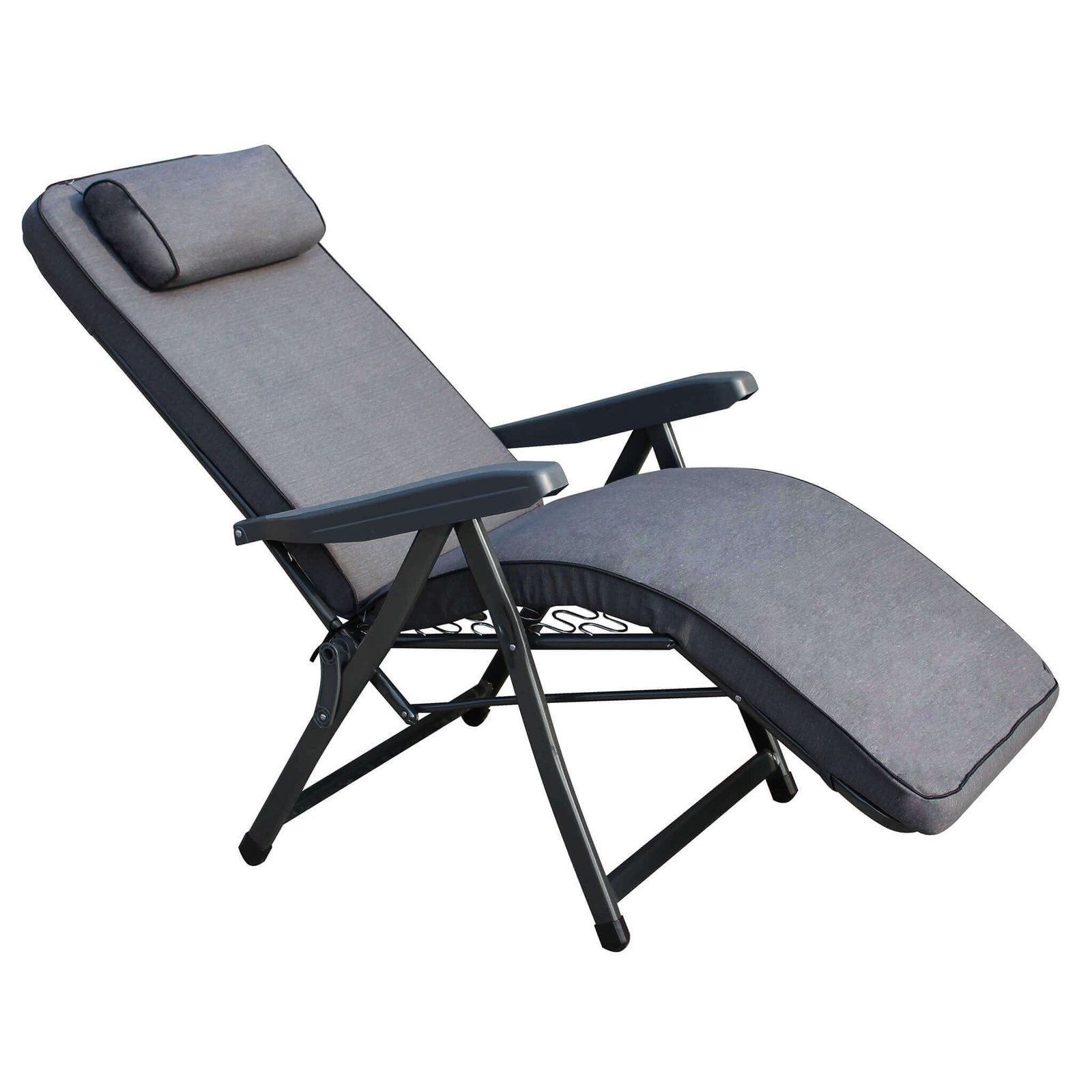 7136-GREY_HF807136-GREY_2.jpeg Poltrona Sdraio relax reclinabile in Tessuto,Acciaio cm 155x60x60 – MORTY