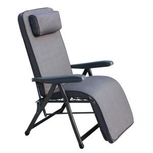 Poltrona Sdraio relax reclinabile in Tessuto,Acciaio cm 155x60x60 – MORTY