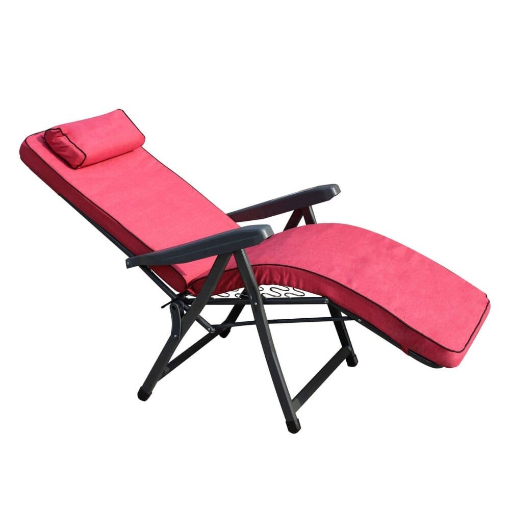 Poltrona Sdraio relax reclinabile in Tessuto,Acciaio cm 155x60x60 – MORTY