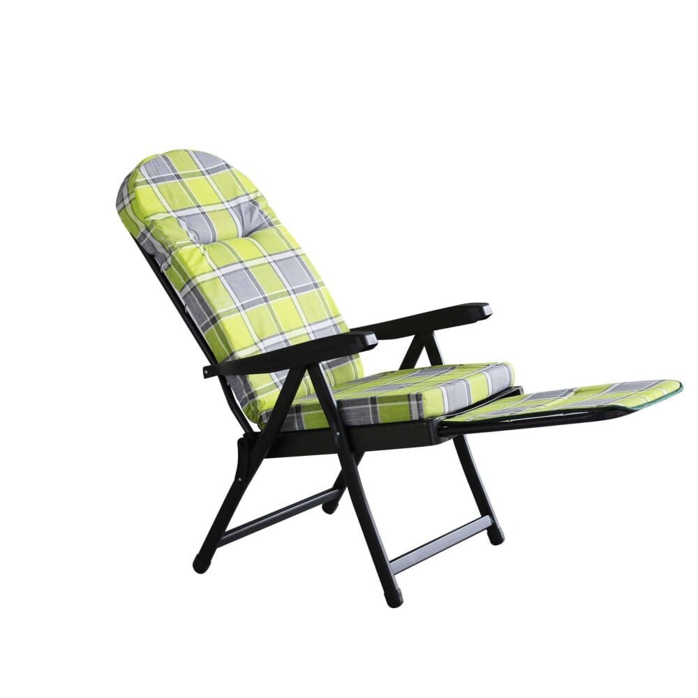 Poltrona Sdraio relax reclinabile in Tessuto cm 155x60x60 – QUENTIN