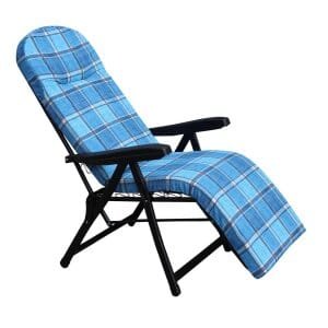 Poltrona Sdraio relax reclinabile in Tessuto,Acciaio cm 155x60x60 – ANETTE