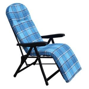 Poltrona Sdraio relax reclinabile in Tessuto,Acciaio cm 155x60x60 – ANETTE