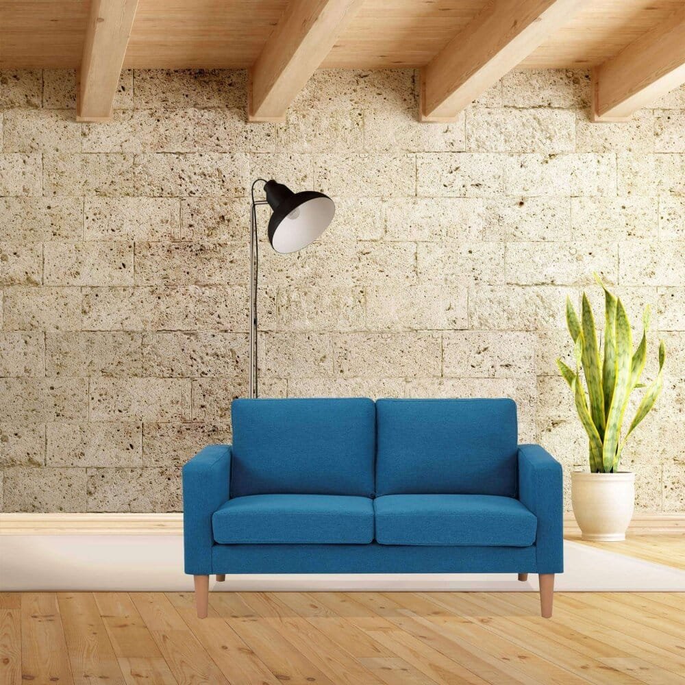 Divano 2 posti Scandinavo in Tessuto cm 124x73x82 – MANU