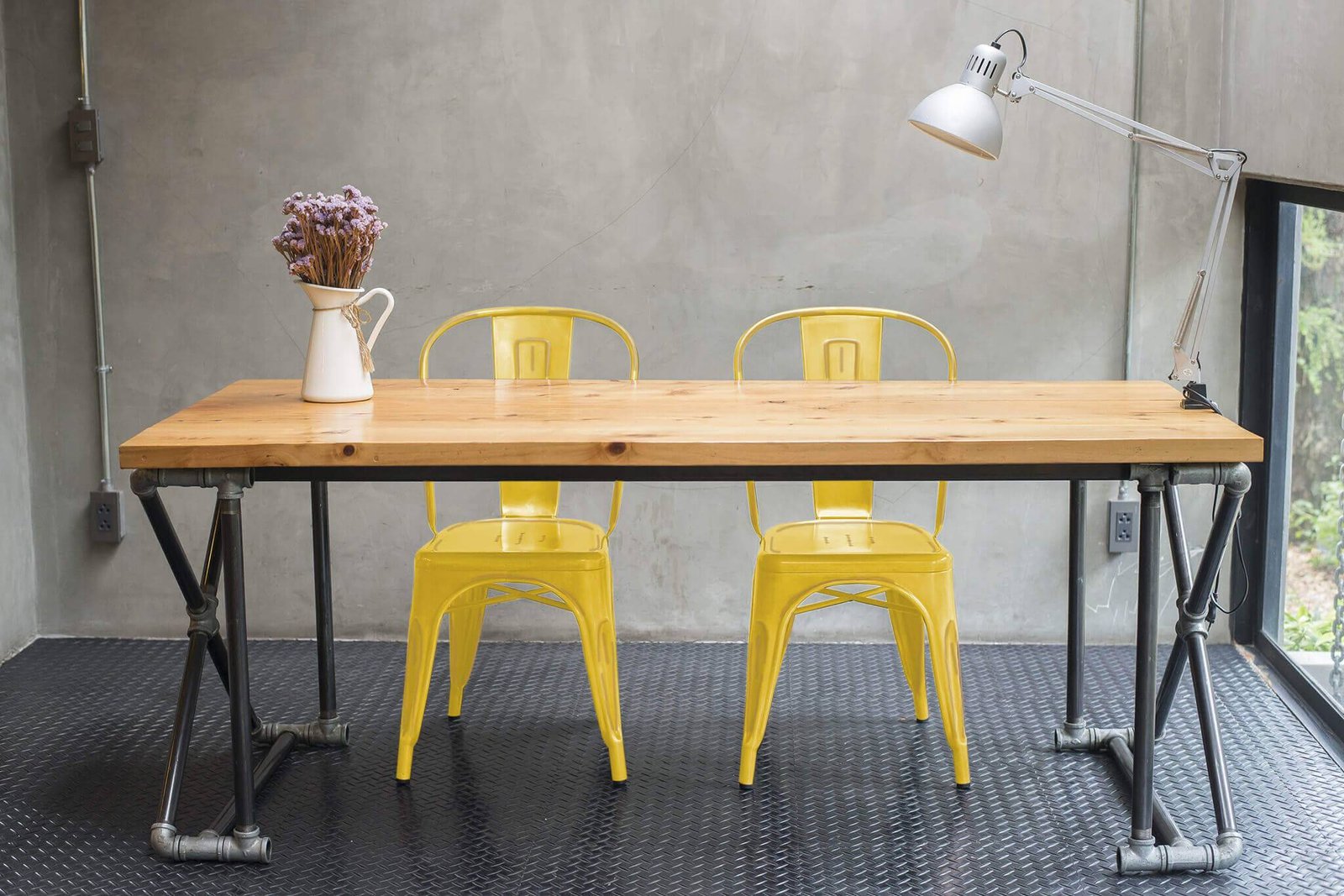 7128_HF807147_6.jpeg Sedia per Sala da Pranzo Industrial in Acciaio cm 35x45x85 – METAL