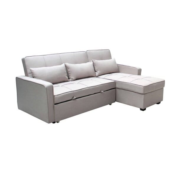 Divano Letto con penisola in Tessuto cm 210x164x89 – RANDAL