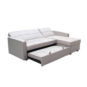 Divano Letto con penisola in Tessuto cm 210x164x89 – RANDAL