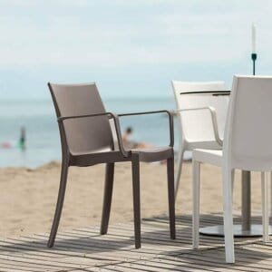 Poltrona da Esterno Impilabile in Polipropilene cm 55x58x82 – VICTORIA