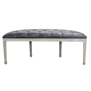 Panca vintage in ecopelle Fondoletto in Legno cm 125x45x48 – LISA