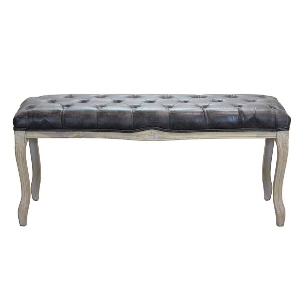 Panca vintage in ecopelle Fondoletto in Legno cm 110x36x47 – DAVEY