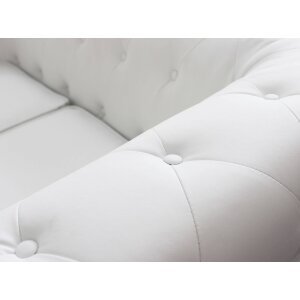 Divano vintage in ecopelle 2 posti in Ecopelle cm 152x74x82 – CHESTERFIELD