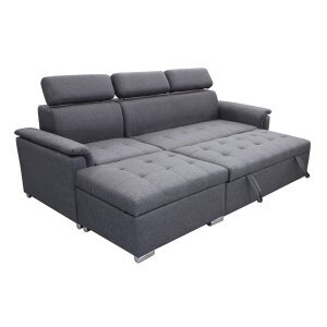 Divano Letto con penisola in Tessuto cm 234x148x84 – ALF