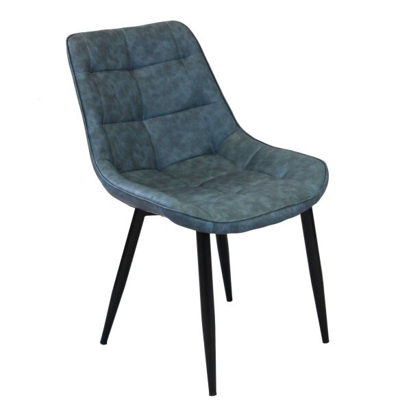 Poltrona per Sala da Pranzo in Ecopelle,Metallo cm 44x50x83 – WINNY