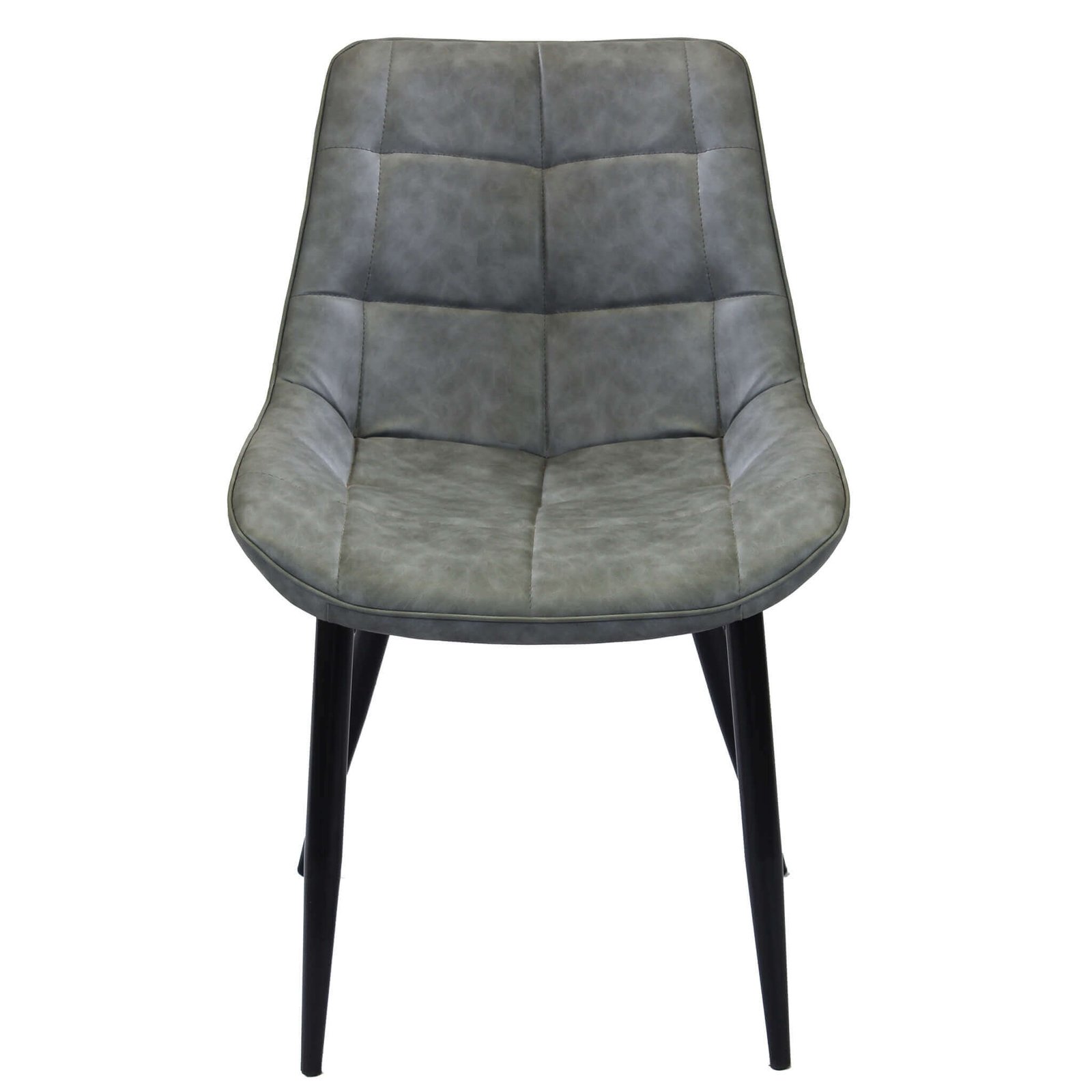 Poltrona per Sala da Pranzo in Ecopelle,Metallo cm 44x50x83 – WINNY