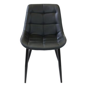 7283_HF807283-NERO_2.jpeg Poltrona per Sala da Pranzo in Ecopelle,Metallo cm 44x50x83 – WINNY