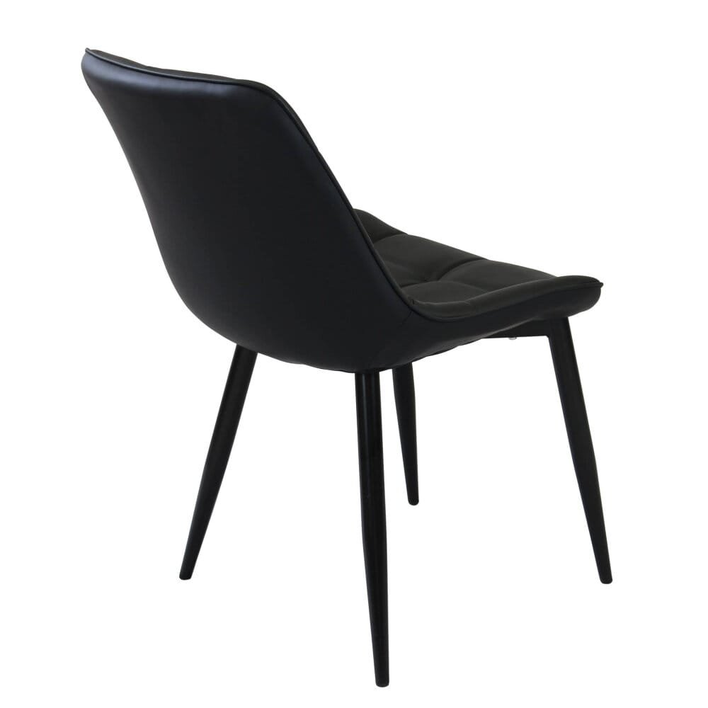 Poltrona per Sala da Pranzo in Ecopelle,Metallo cm 44x50x83 – WINNY