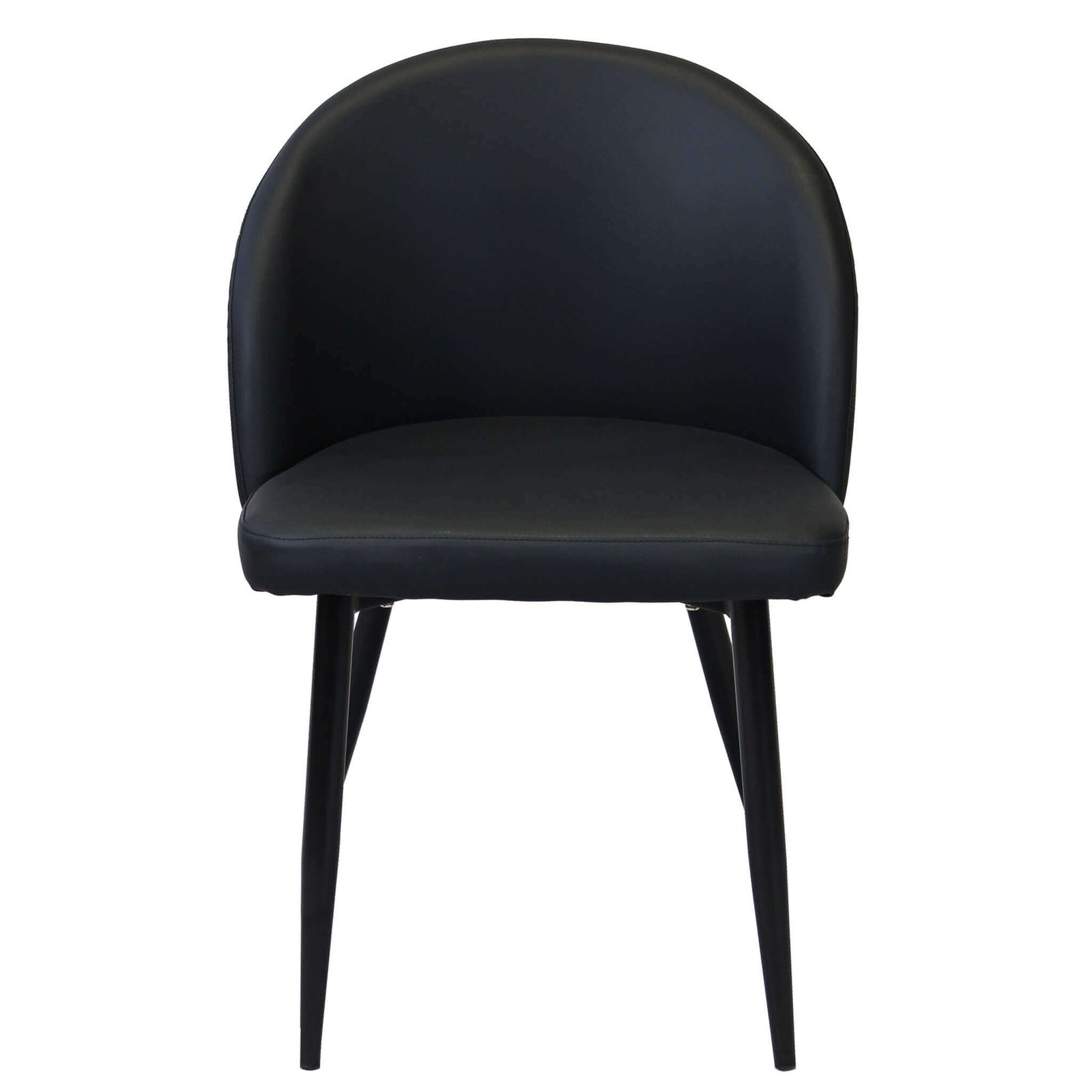 7284_HF807284-NERO_2.jpeg Poltrona per Sala da Pranzo in Ecopelle,Metallo cm 44x47x78 – POO