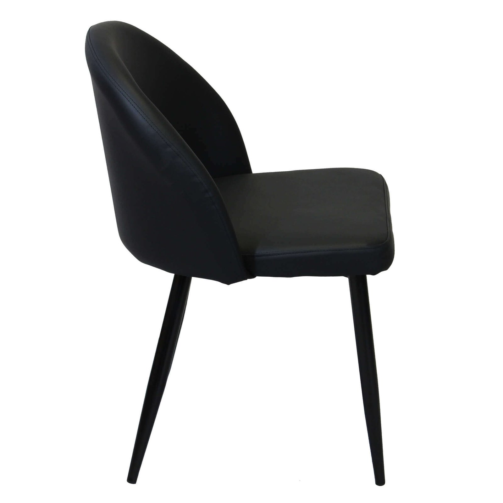 7284_HF807284-NERO_3.jpeg Poltrona per Sala da Pranzo in Ecopelle,Metallo cm 44x47x78 – POO