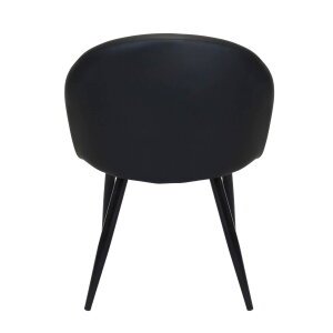 7284_HF807284-NERO_5.jpeg Poltrona per Sala da Pranzo in Ecopelle,Metallo cm 44x47x78 – POO