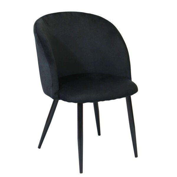 Poltrona per Sala da Pranzo in Velluto,Metallo cm 50x46x83 – TIGER