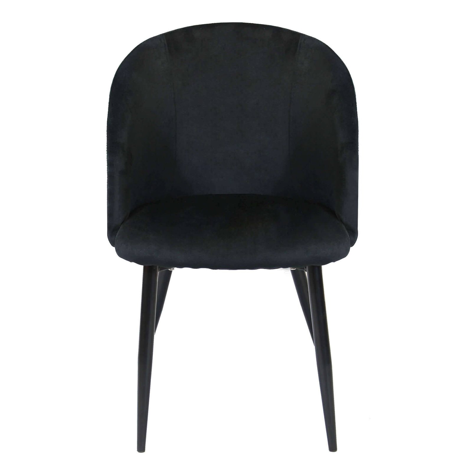 7285_HF807285-NERO_2.jpeg Poltrona per Sala da Pranzo in Velluto,Metallo cm 50x46x83 – TIGER