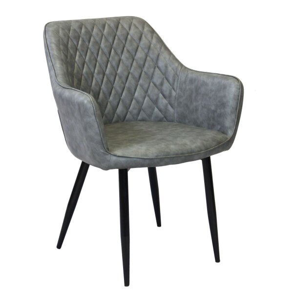 Poltrona per Sala da Pranzo in Ecopelle,Metallo cm 48x62x83 – ROBIN