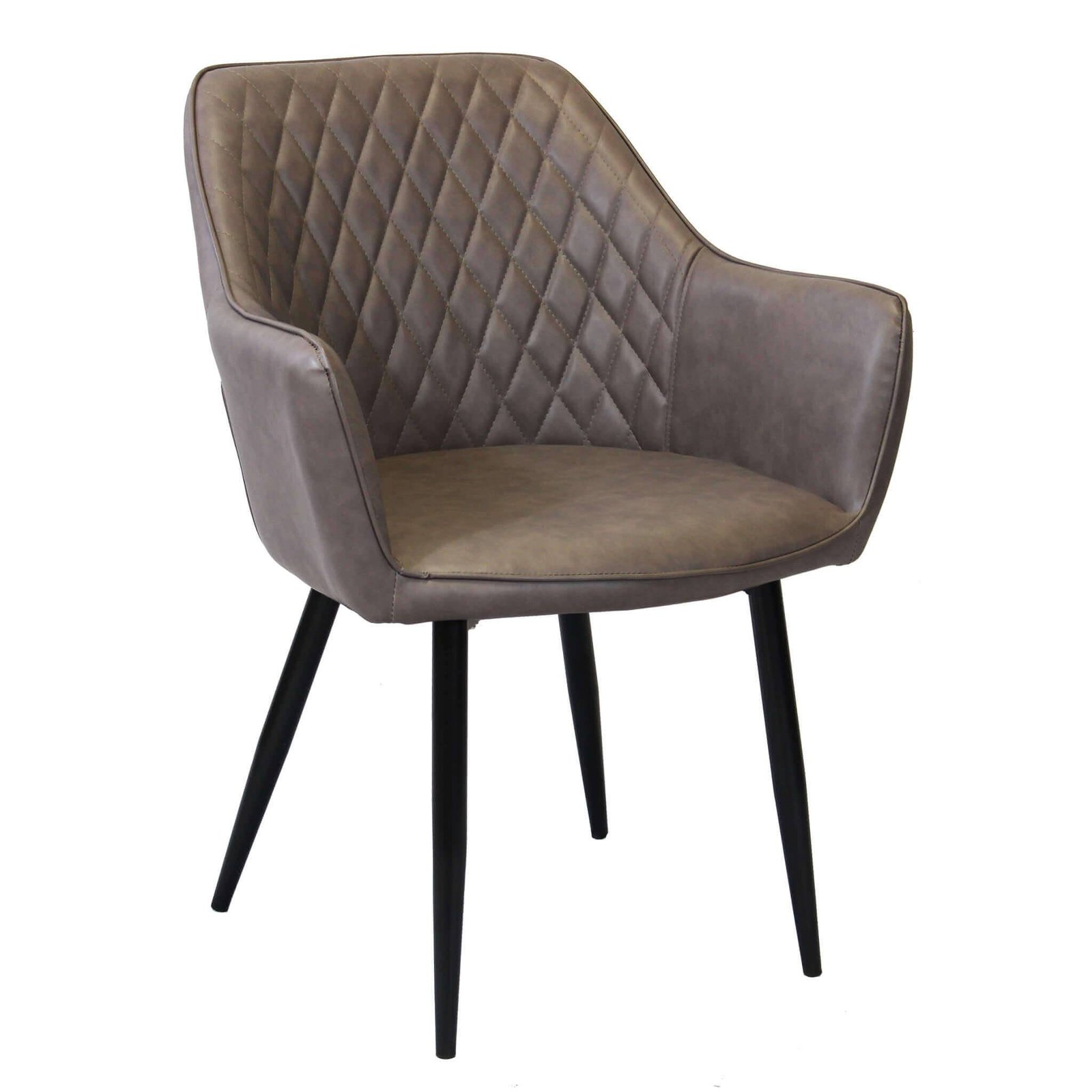 Poltrona per Sala da Pranzo in Ecopelle,Metallo cm 48x62x83 – ROBIN