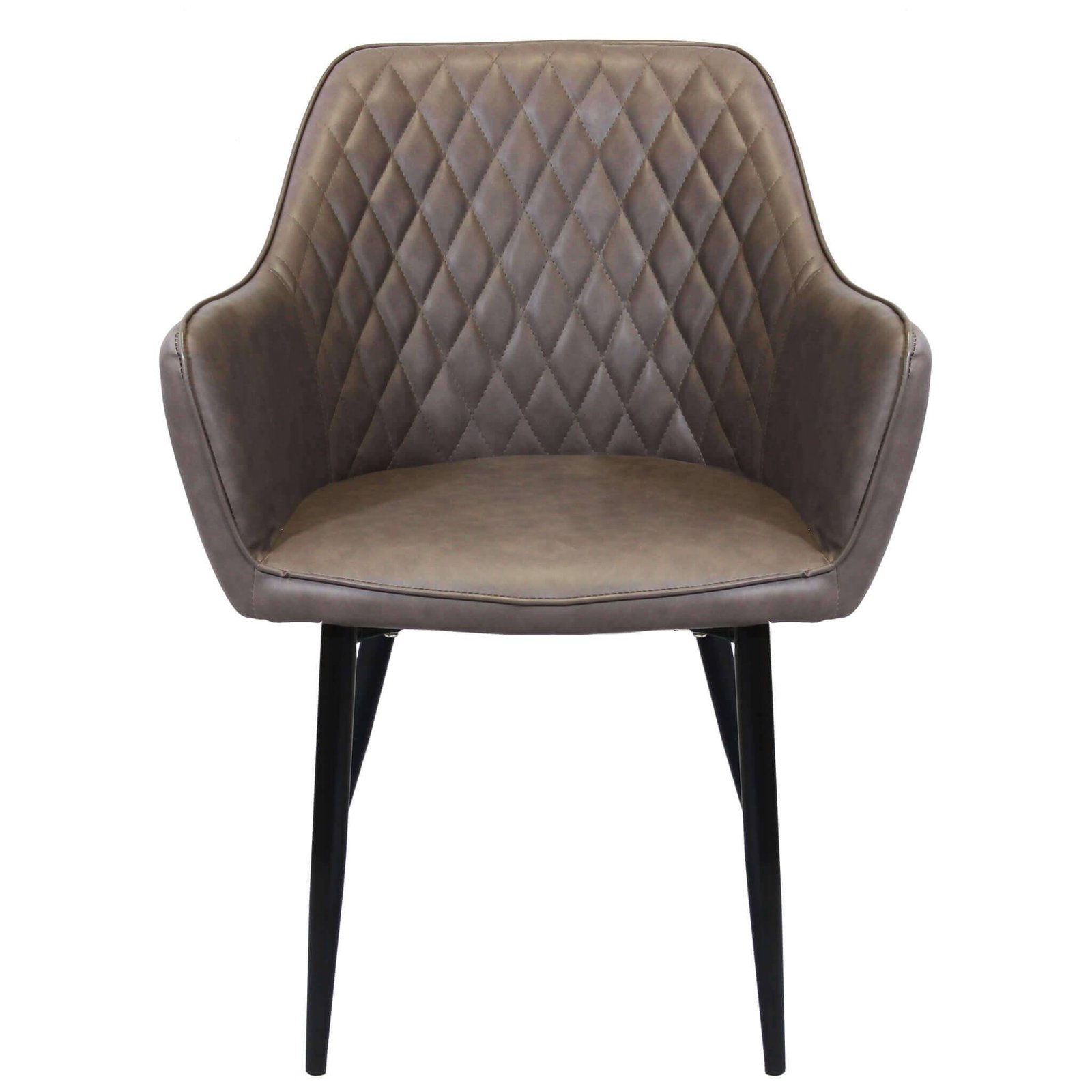 Poltrona per Sala da Pranzo in Ecopelle,Metallo cm 48x62x83 – ROBIN