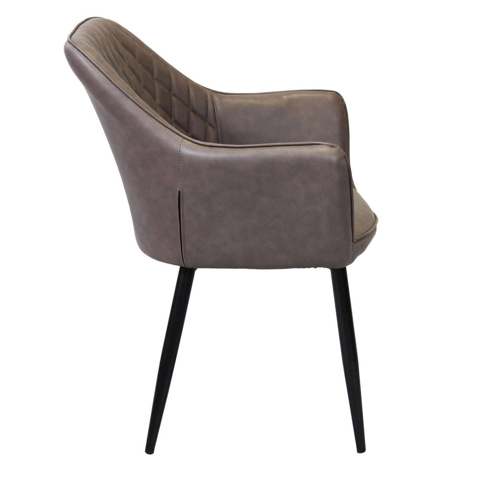 Poltrona per Sala da Pranzo in Ecopelle,Metallo cm 48x62x83 – ROBIN