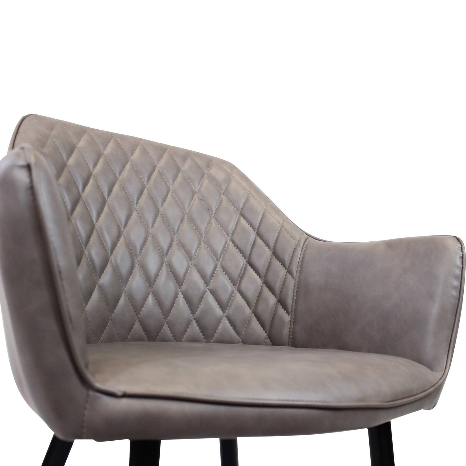 Poltrona per Sala da Pranzo in Ecopelle,Metallo cm 48x62x83 – ROBIN