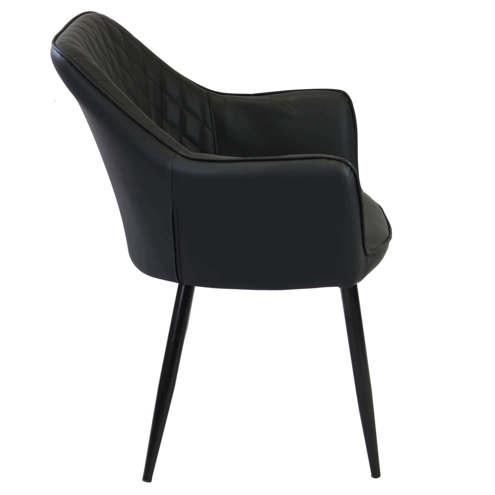 7286_HF807286-NERO_3.jpeg Poltrona per Sala da Pranzo in Ecopelle,Metallo cm 48x62x83 – ROBIN