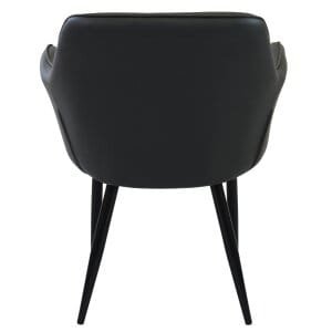 Poltrona per Sala da Pranzo in Ecopelle,Metallo cm 48x62x83 – ROBIN