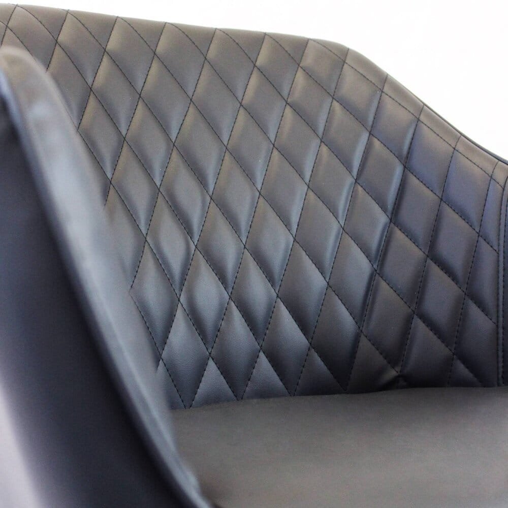 Poltrona per Sala da Pranzo in Ecopelle,Metallo cm 48x62x83 – ROBIN