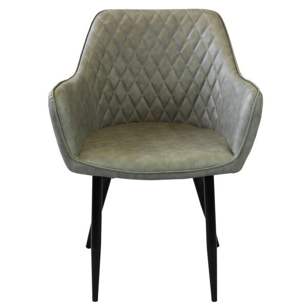 Poltrona per Sala da Pranzo in Ecopelle,Metallo cm 48x62x83 – ROBIN