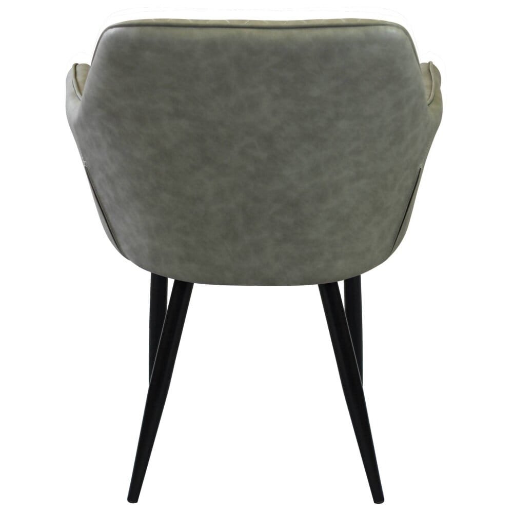 Poltrona per Sala da Pranzo in Ecopelle,Metallo cm 48x62x83 – ROBIN