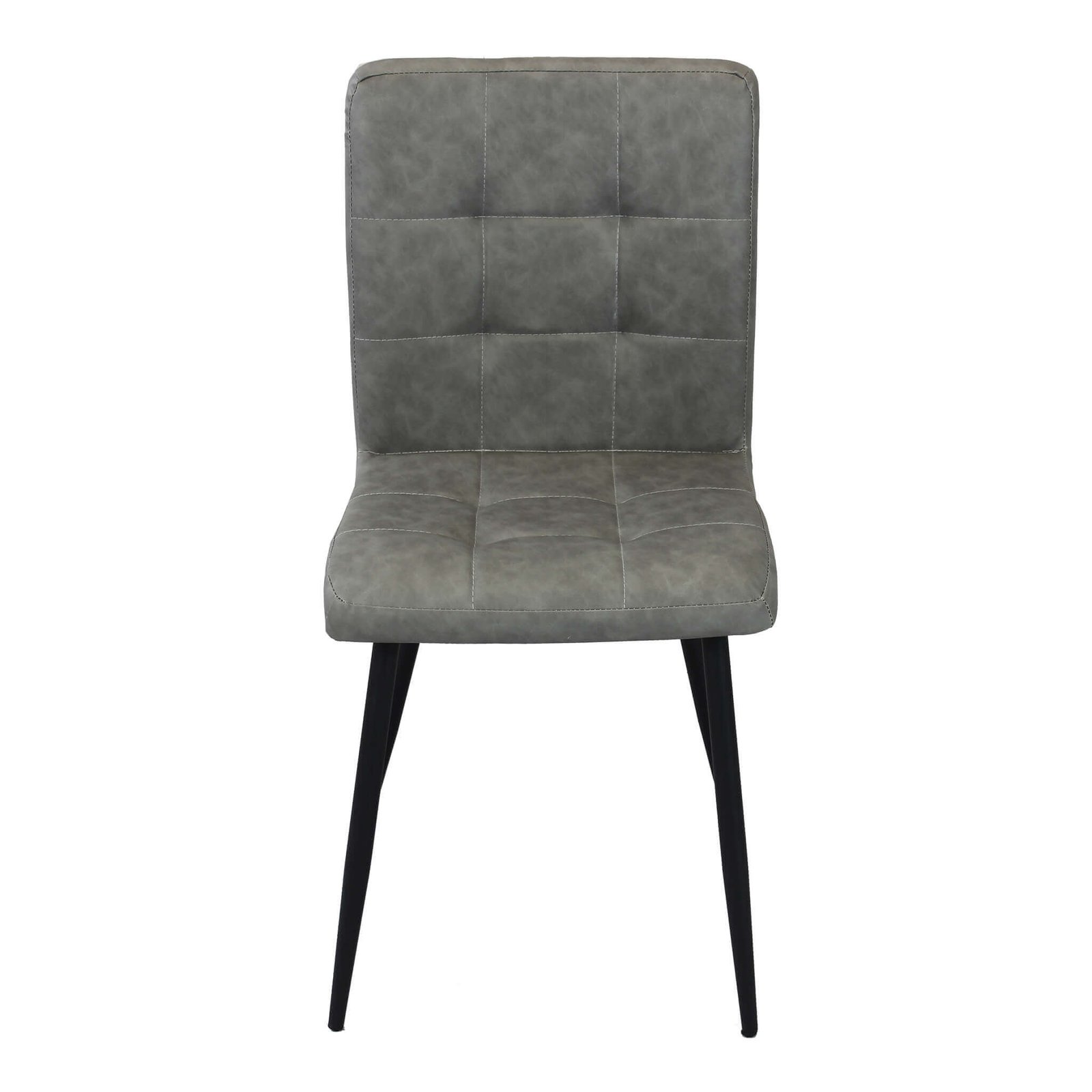 7287_HF807287-GREY_2.jpeg Sedia per Sala da Pranzo in Ecopelle,Metallo cm 40x41x89 – ELEONORE