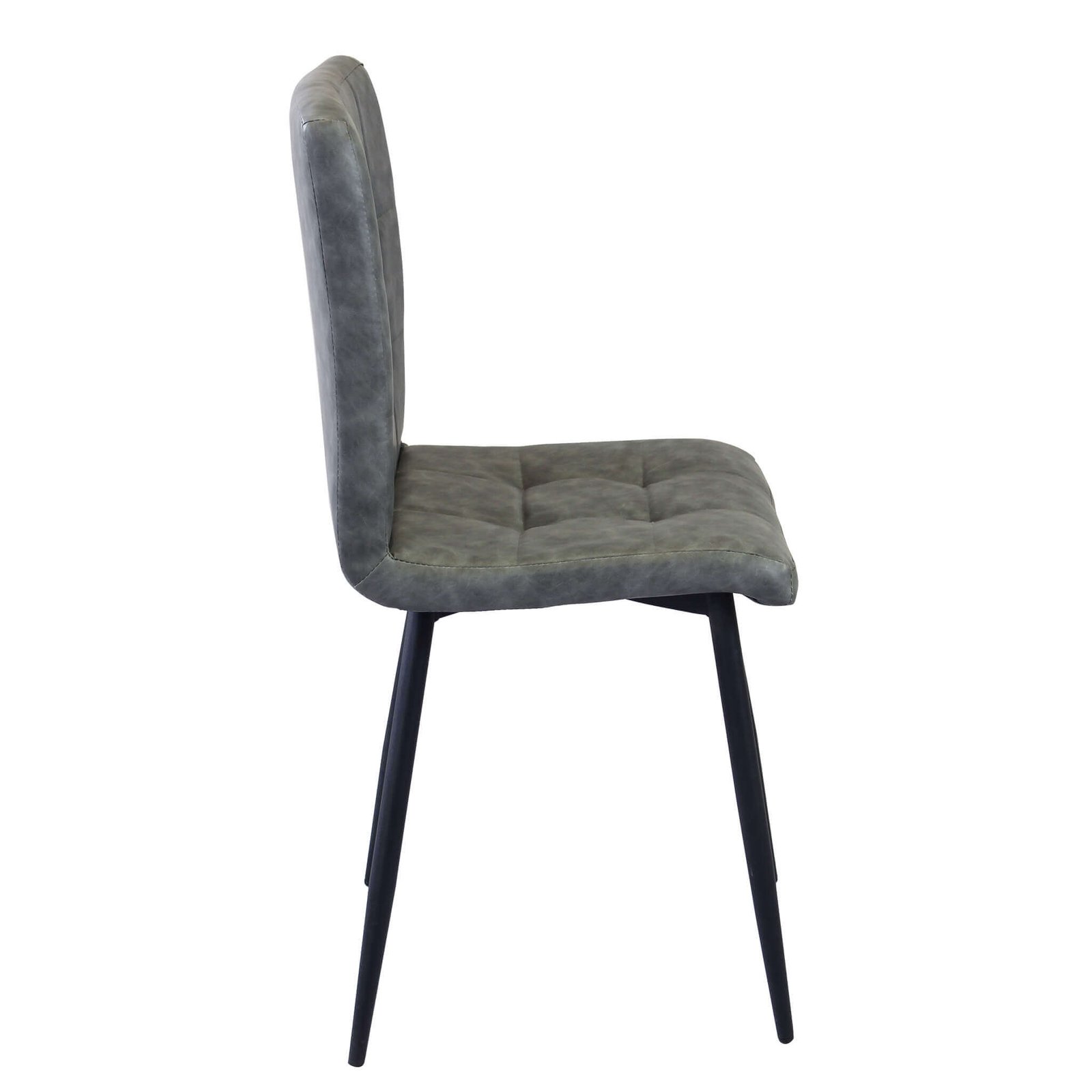 7287_HF807287-GREY_3.jpeg Sedia per Sala da Pranzo in Ecopelle,Metallo cm 40x41x89 – ELEONORE