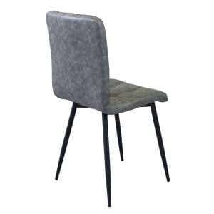 7287_HF807287-GREY_4.jpeg Sedia per Sala da Pranzo in Ecopelle,Metallo cm 40x41x89 – ELEONORE