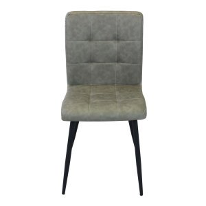 Sedia per Sala da Pranzo in Ecopelle,Metallo cm 40x41x89 – ELEONORE