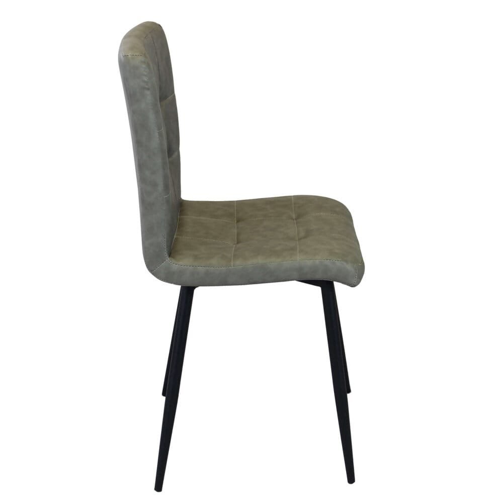 Sedia per Sala da Pranzo in Ecopelle,Metallo cm 40x41x89 – ELEONORE