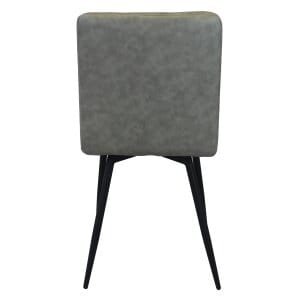Sedia per Sala da Pranzo in Ecopelle,Metallo cm 40x41x89 – ELEONORE