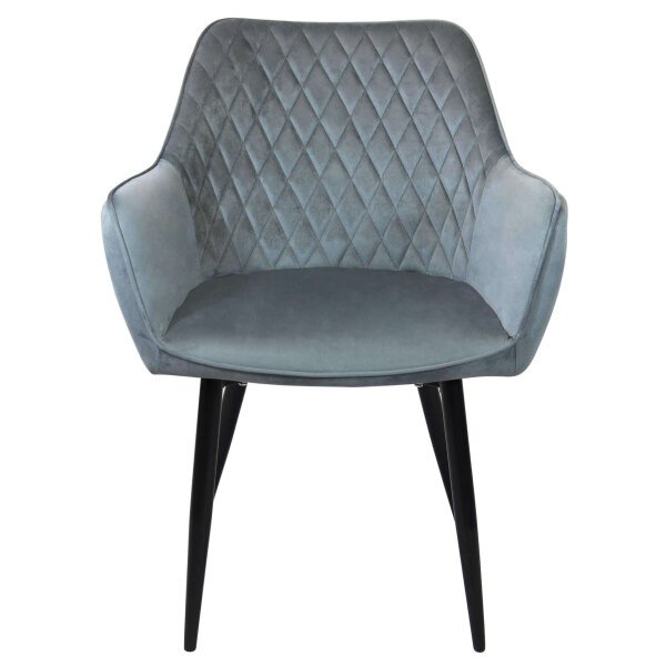 Poltrona per Sala da Pranzo in Velluto,Metallo cm 48x62x83 – CALLIOPE