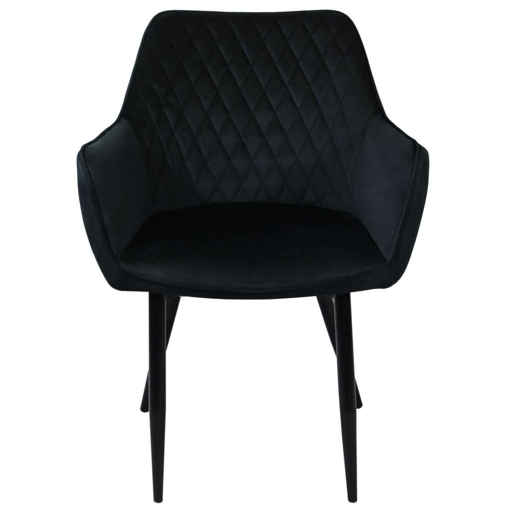 Poltrona per Sala da Pranzo in Velluto,Metallo cm 48x62x83 – CALLIOPE