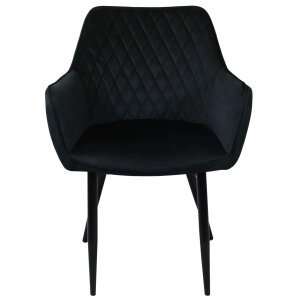 Poltrona per Sala da Pranzo in Velluto,Metallo cm 48x62x83 – CALLIOPE