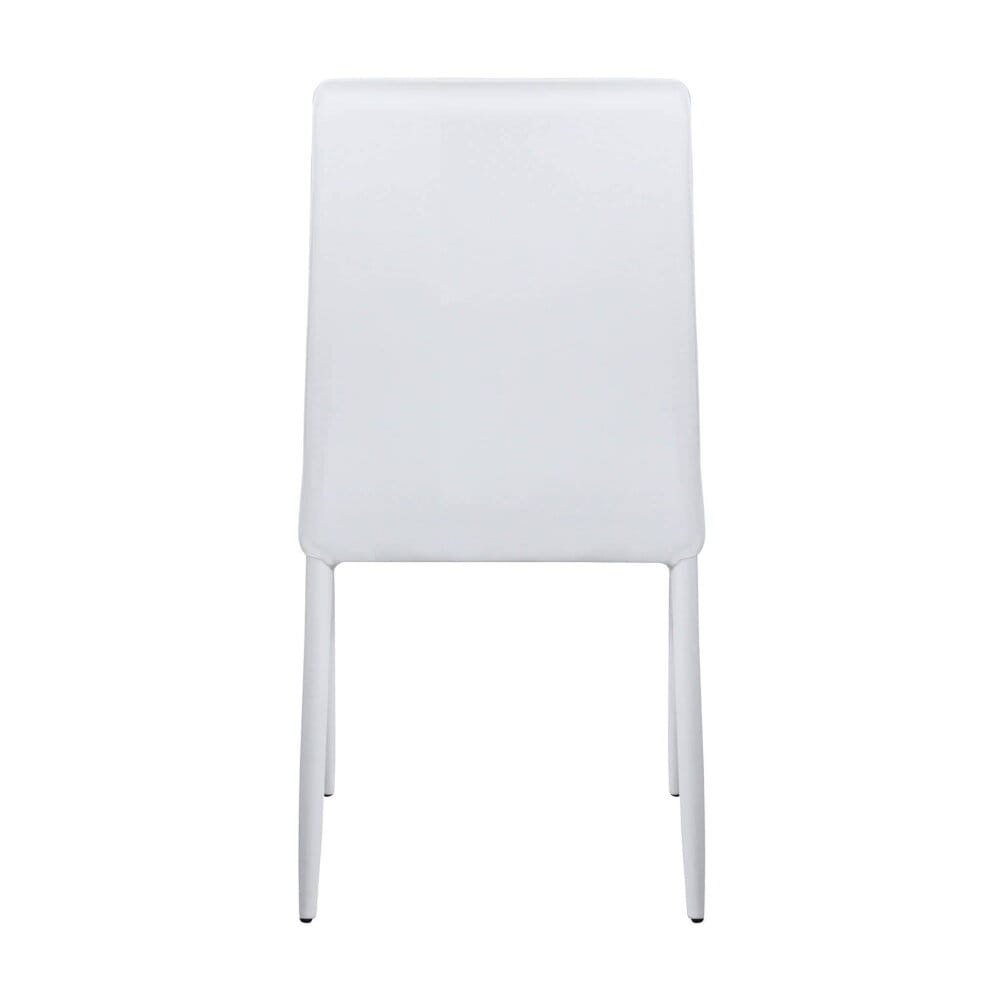 Sedia da Pranzo Moderna in Ecopelle,Acciaio cm 40x44x91,5 – NIGEL