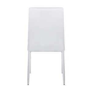 Sedia da Pranzo Moderna in Ecopelle,Acciaio cm 40x44x91,5 – NIGEL