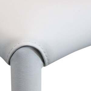 Sedia da Pranzo Moderna in Ecopelle,Acciaio cm 41x43x90 – RACHEL